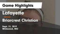 Lafayette  vs Briarcrest Christian  Game Highlights - Sept. 21, 2019