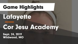 Lafayette  vs Cor Jesu Academy Game Highlights - Sept. 24, 2019