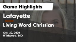 Lafayette  vs Living Word Christian  Game Highlights - Oct. 20, 2020