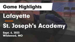 Lafayette  vs St. Joseph's Academy Game Highlights - Sept. 6, 2023