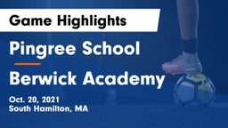 Pingree School vs Berwick Academy Game Highlights - Oct. 20, 2021