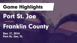 Port St. Joe  vs Franklin County Game Highlights - Dec 17, 2016