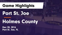 Port St. Joe  vs Holmes County Game Highlights - Dec 20, 2016