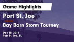 Port St. Joe  vs Bay Barn Storm Tourney Game Highlights - Dec 30, 2016