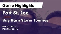 Port St. Joe  vs Bay Barn Storm Tourney Game Highlights - Dec 31, 2016