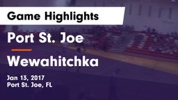 Port St. Joe  vs Wewahitchka  Game Highlights - Jan 13, 2017