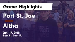 Port St. Joe  vs Altha Game Highlights - Jan. 19, 2018