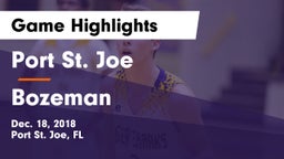 Port St. Joe  vs Bozeman  Game Highlights - Dec. 18, 2018