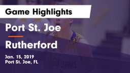 Port St. Joe  vs Rutherford  Game Highlights - Jan. 15, 2019