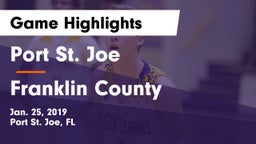 Port St. Joe  vs Franklin County  Game Highlights - Jan. 25, 2019