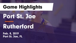 Port St. Joe  vs Rutherford  Game Highlights - Feb. 8, 2019