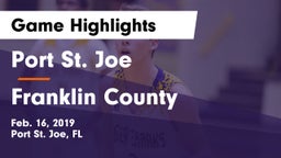 Port St. Joe  vs Franklin County Game Highlights - Feb. 16, 2019