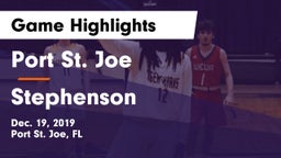 Port St. Joe  vs Stephenson  Game Highlights - Dec. 19, 2019