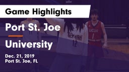 Port St. Joe  vs University Game Highlights - Dec. 21, 2019