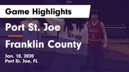 Port St. Joe  vs Franklin County  Game Highlights - Jan. 10, 2020