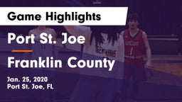 Port St. Joe  vs Franklin County   Game Highlights - Jan. 25, 2020