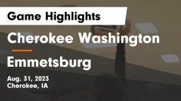 Cherokee Washington  vs Emmetsburg  Game Highlights - Aug. 31, 2023