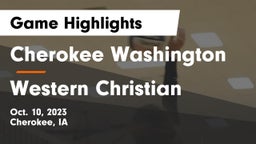 Cherokee Washington  vs Western Christian  Game Highlights - Oct. 10, 2023