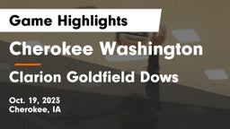 Cherokee Washington  vs Clarion Goldfield Dows  Game Highlights - Oct. 19, 2023
