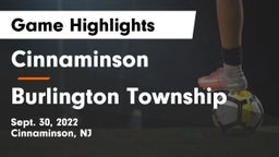 Cinnaminson  vs Burlington Township  Game Highlights - Sept. 30, 2022