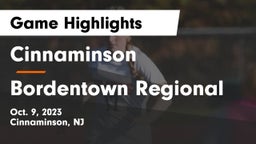 Cinnaminson  vs Bordentown Regional  Game Highlights - Oct. 9, 2023