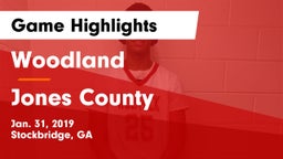 Woodland  vs Jones County  Game Highlights - Jan. 31, 2019