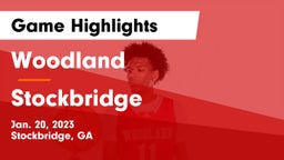 Woodland  vs Stockbridge  Game Highlights - Jan. 20, 2023