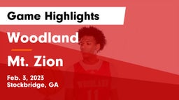 Woodland  vs Mt. Zion  Game Highlights - Feb. 3, 2023