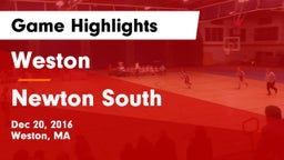 Weston  vs Newton South  Game Highlights - Dec 20, 2016