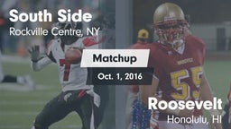 Matchup: South Side High vs. Roosevelt  2016