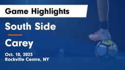 South Side  vs Carey  Game Highlights - Oct. 10, 2023