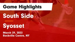 South Side  vs Syosset  Game Highlights - March 29, 2022