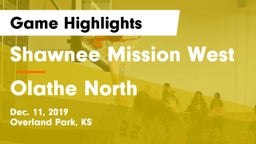 Shawnee Mission West vs Olathe North  Game Highlights - Dec. 11, 2019