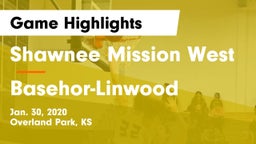 Shawnee Mission West vs Basehor-Linwood  Game Highlights - Jan. 30, 2020