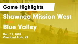 Shawnee Mission West vs Blue Valley  Game Highlights - Dec. 11, 2020