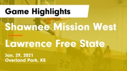 Shawnee Mission West vs Lawrence Free State  Game Highlights - Jan. 29, 2021