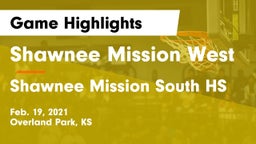Shawnee Mission West vs Shawnee Mission South HS Game Highlights - Feb. 19, 2021