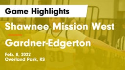 Shawnee Mission West vs Gardner-Edgerton  Game Highlights - Feb. 8, 2022