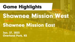 Shawnee Mission West vs Shawnee Mission East  Game Highlights - Jan. 27, 2023