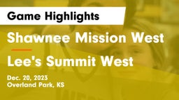 Shawnee Mission West vs Lee's Summit West  Game Highlights - Dec. 20, 2023