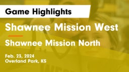 Shawnee Mission West vs Shawnee Mission North  Game Highlights - Feb. 23, 2024