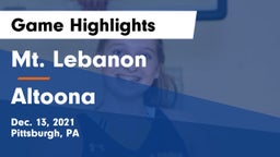 Mt. Lebanon  vs Altoona  Game Highlights - Dec. 13, 2021