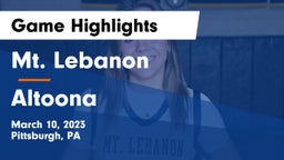 Mt. Lebanon  vs Altoona  Game Highlights - March 10, 2023