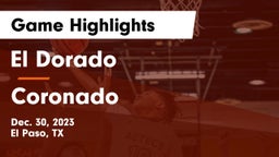 El Dorado  vs Coronado  Game Highlights - Dec. 30, 2023