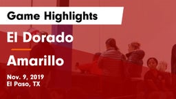 El Dorado  vs Amarillo  Game Highlights - Nov. 9, 2019