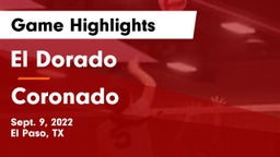 El Dorado  vs Coronado  Game Highlights - Sept. 9, 2022