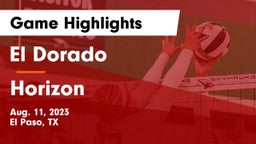 El Dorado  vs Horizon  Game Highlights - Aug. 11, 2023