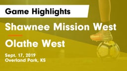 Shawnee Mission West vs Olathe West   Game Highlights - Sept. 17, 2019