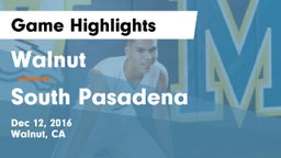 Walnut  vs South Pasadena  Game Highlights - Dec 12, 2016