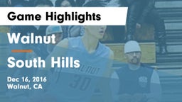 Walnut  vs South Hills  Game Highlights - Dec 16, 2016